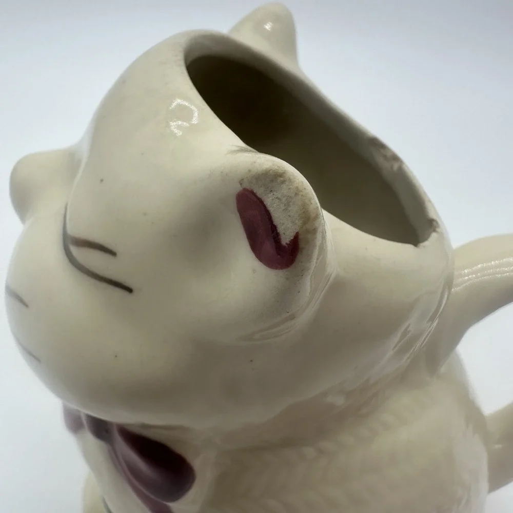 Vintage Shawnee Pottery Puss And Boots Cat Creamer Pitcher